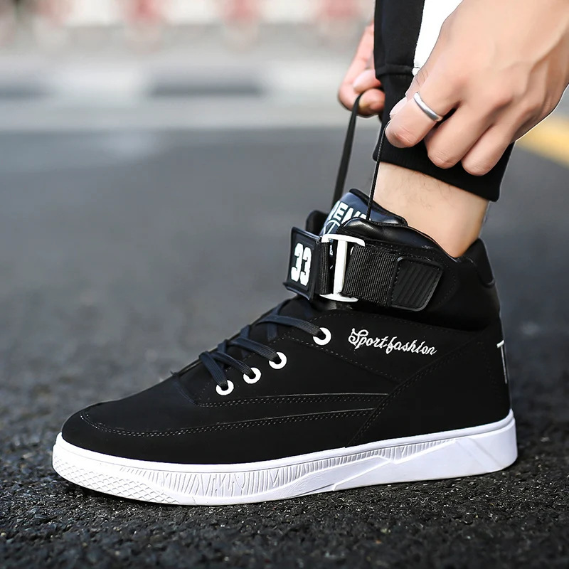 

2019 Designer Casual Men Sneakers Shoes Breathable Mesh Male Shoes Walking Men High Top Sneakers Snickers Vulcanized Shoes