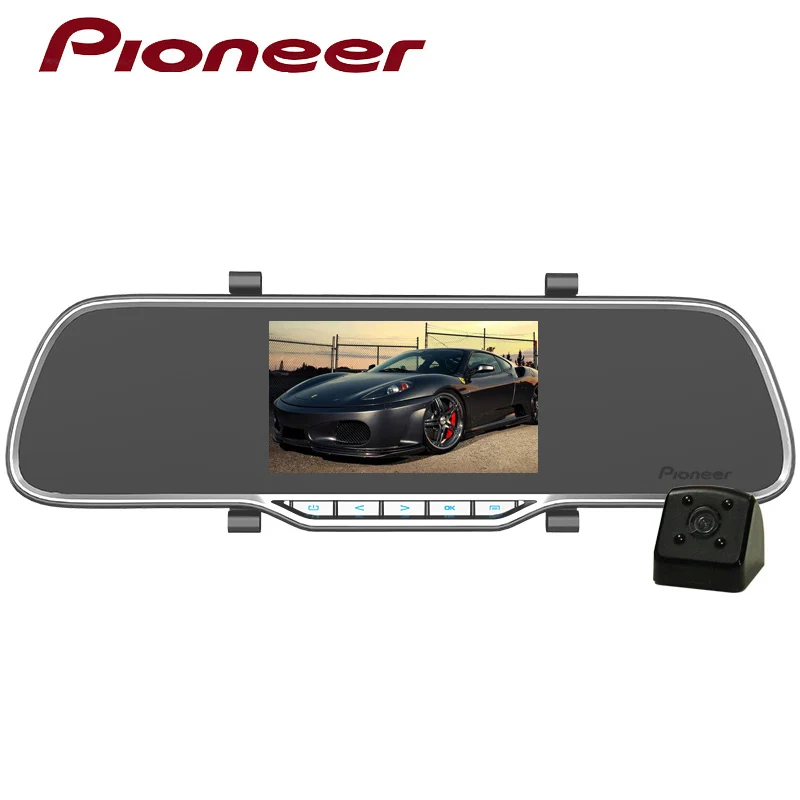 

Pioneer Original dvr car camera HD mini dual lens dash cam 4.3'' LCD rearview camera mirror vehicle smart 1080p