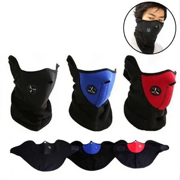 

100pcs/lot Outdoor Half Face Mask Neoprene Neck Warm Winter Sport Mask Windproof Cycling Ski Snowboard Masks