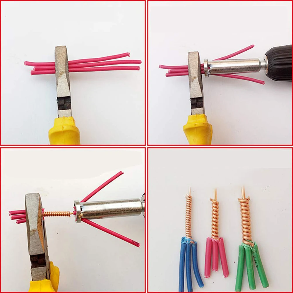 Универсальный кабель провода разъем Автоматическая скручивание зачистки электрика инструмент