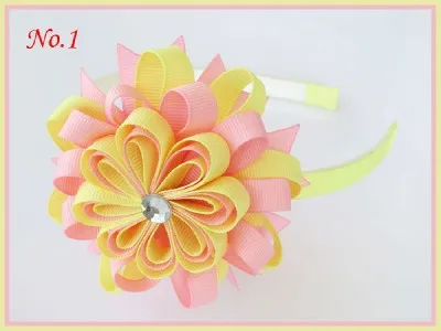 

20 blessing good girl 3.5" B- Bird's Nest Hair Bow with 3/8 grosgrain ribbon handcustomize FREE Shipping accessories