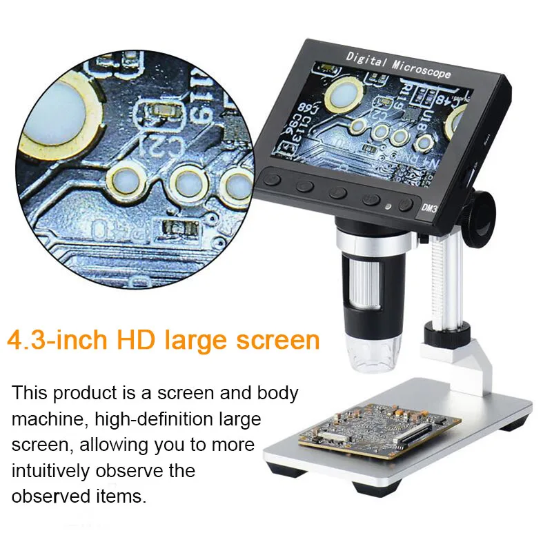 4.3inch LED screen