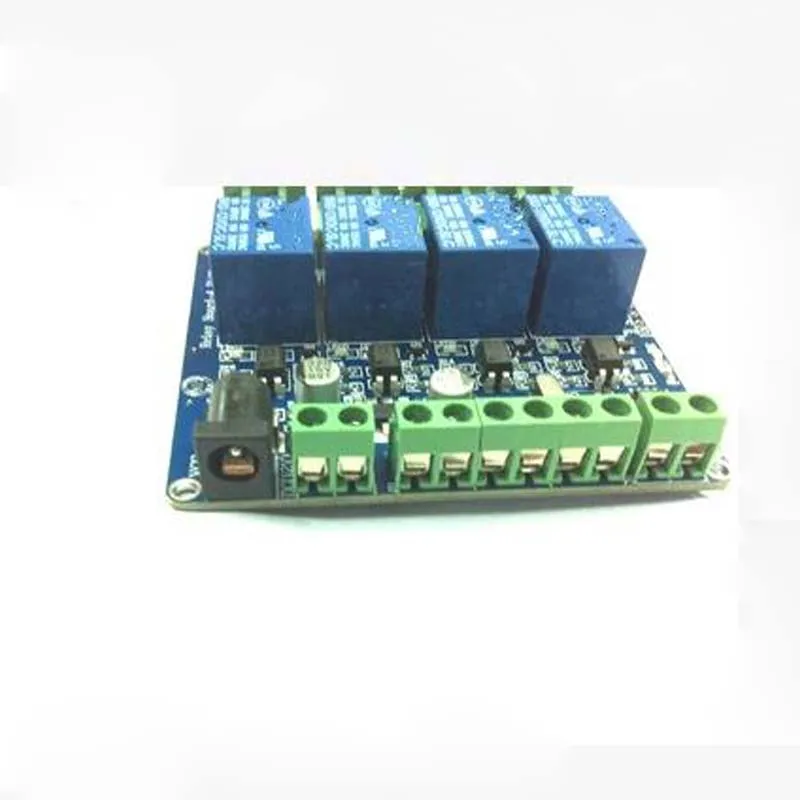 4 релейный модуль Modbus RTU оптрон с входами изоляция RS485 микроконтроллер связи|4