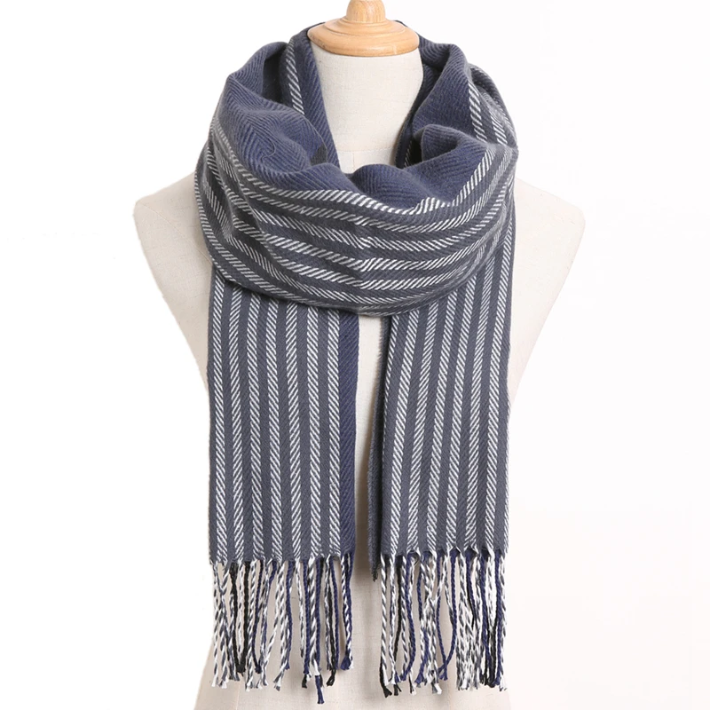 [VIANOSI] Роскошный дизайнерский мужской шарф, клетчатые шарфы, пончо, повседневные зимние шарфы, мужские шарфы - Цвет: 14