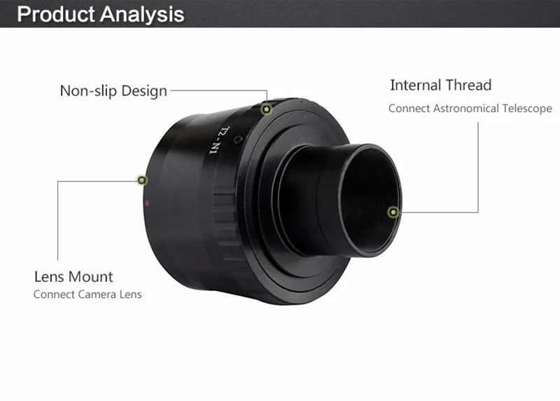 T кольцо для Nikon EOS M EF-M беззеркальный адаптер камеры+ 23,2/24,5/31,7/42 мм телескопы микроскопы Зрительная адаптер для прицела