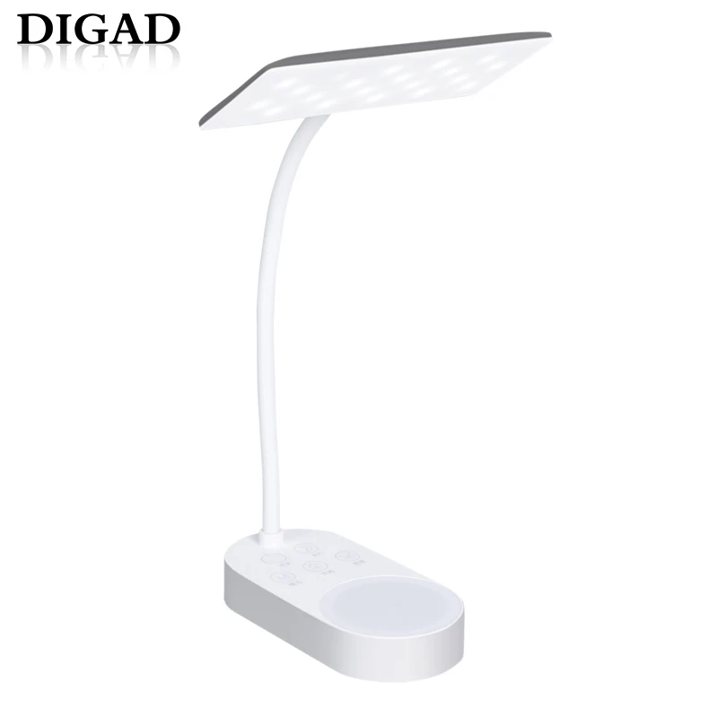 

New 3W 40pc LED Desk Lamp Bending Freely Dimmable Rotatable Eye Care LED Touch-Sensitive Controller USB Charging Port Table Lamp