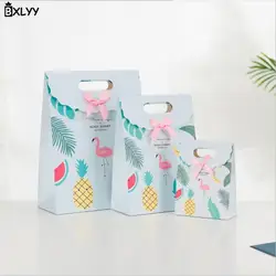 BXLYY Новый Фламинго подарок мешок самоклеящиеся мешок конфет вечерние Декор подарок вечеринка по случаю Дня рождения поставки свадебные