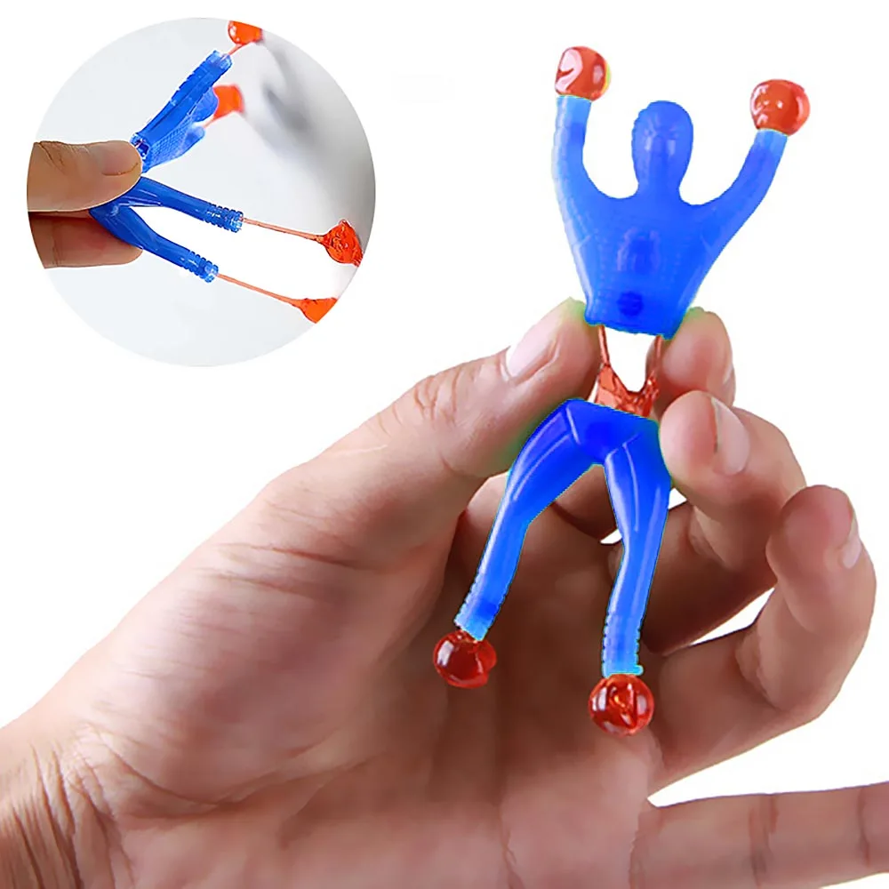 Funny Novelty Sticky Wall Climbing Flip Rolling Men Climber Children