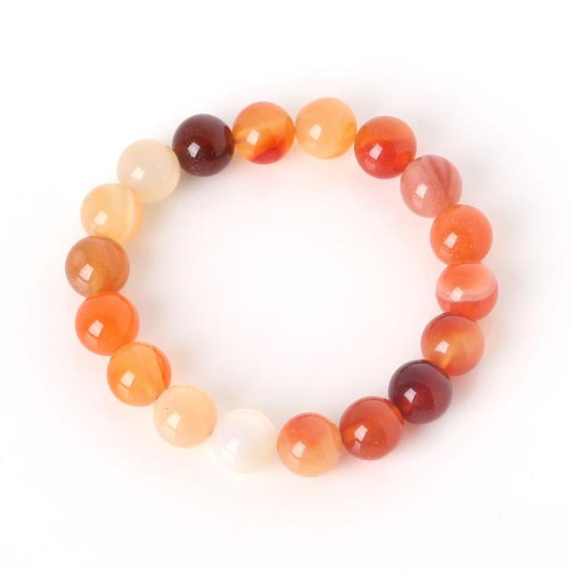 Bracelet With Natural Stone Beads 6 8 10mm Glaze White Howlite Yoga Beaded Bracelet For Men & Women Christmas Jewelry Gift