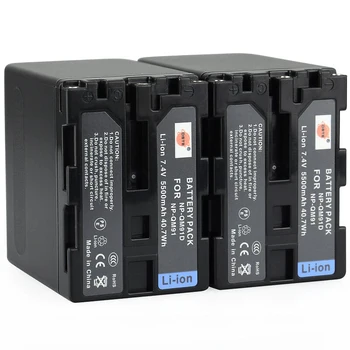 

2PCS DSTE 5500mAh NP-QM91D QM91 Battery for Sony DCR-TRV24 TRV240 TRV240K TRV245E TRV24E TRV25 TRV250E TRV255E DVD100 DVD101