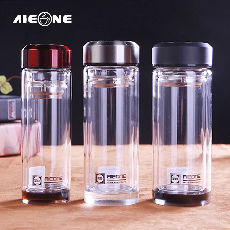 My Water Bottles Borosilicate Glass Water Bottle With Cover and Tea