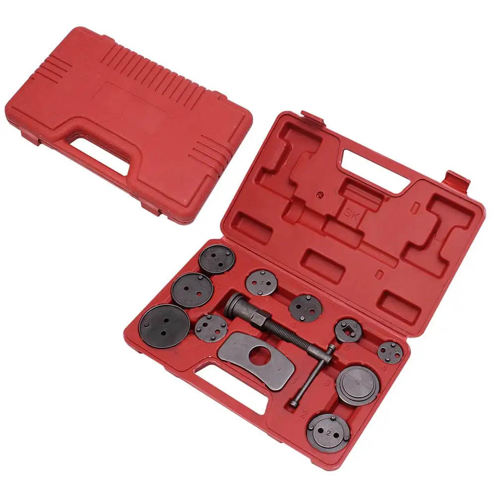 

12pcs Universal Piston Car Pump Brake Precision Disc Brake Auto Caliper Wind Back Tool Kit Brake Pad Brake Car Repair Tool Kit