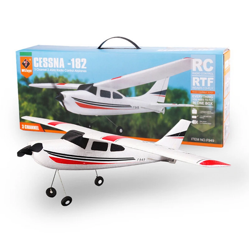 wltoys f949 3ch 2.4 g cessna 182 micro rc airplane rtf