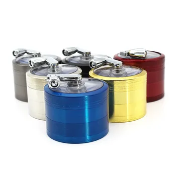 

Unique Benecig Durable Zinc Alloy 63mm Metal Grinder 4 Layer Crusher