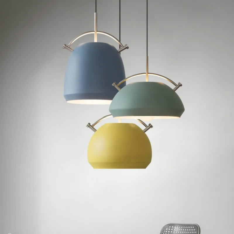 

Modern Creative Loft Brief Macarons Aluminum E27 Pendant Light For Restaurant Dining Room Bar Deco Lamp Ac 80-265v 1983