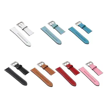 

vanpower Adjustable Leather Wristband Smart Bracelet Watchband Watch Strap Replacement for Fitbit Versa Smart Watch