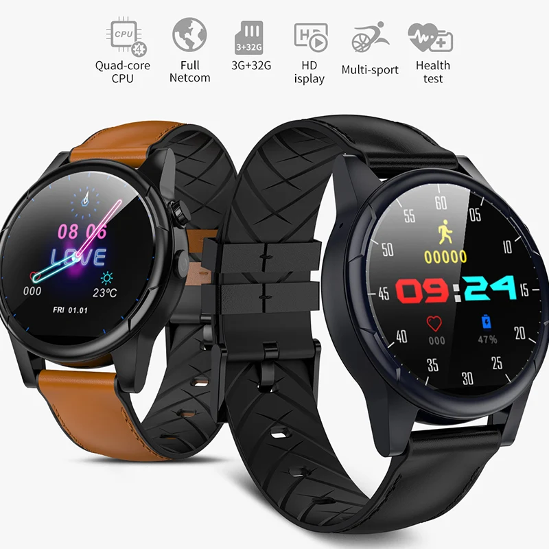 Смарт часы MTK6739 3 Гб + 32 ГБ 4G Android 7 1 камера фитнес трекер пульсометр GPS Wi Fi Bluetooth для