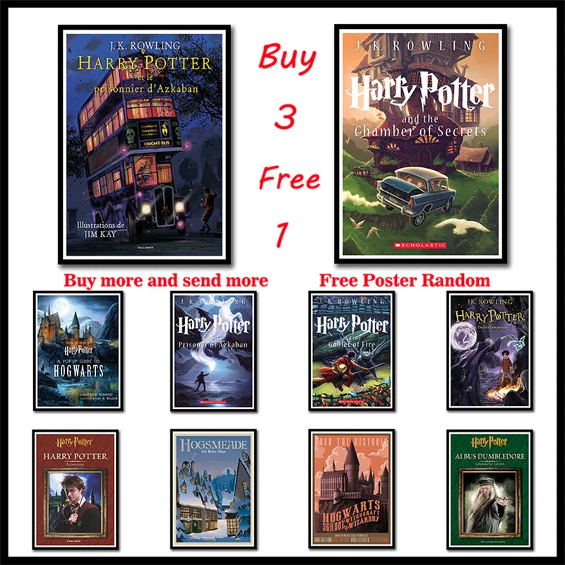 

Harry Potter Coated paper Poster Modern Decorative Painting Wall art Posters home decor Frameless