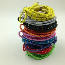 1000 шт./лот Плетеный проводной с микро-usb кабель 2 м/6ft с кабелем в нейлоновой 5pin V8 Зарядное устройство кабель для samsung Galaxy S7 S6 S5 S4 S3 htc