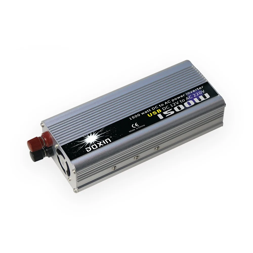 DOXIN 1500W инвертор автомобиля 12V постоянного тока до 220V110V Мощность конвертер с USB высокочастотный инвертор