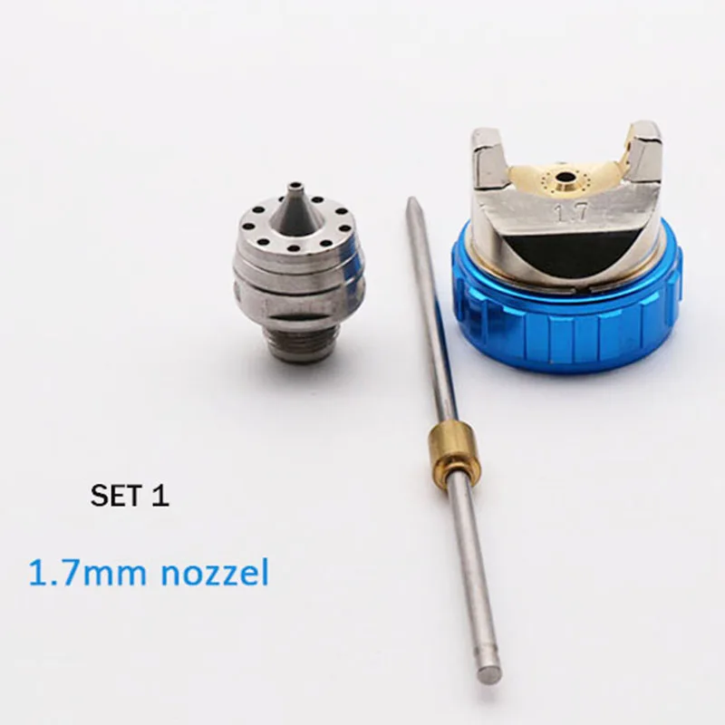 601 Hvlp спрей Tool1.4Mm 1,7 мм 2,0 мм сталь сопла краски инструмент Профессиональный Аэрограф спрей инструмент для краски автомобилей