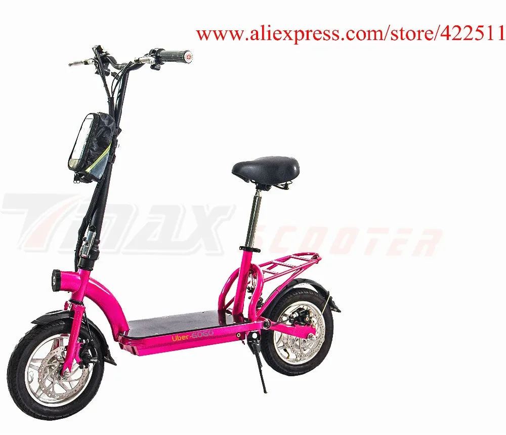 Excellent 2016  New 300W 36V Hub-motor Electric Scooter/Bicycle 10AH Lithium Battery 2 Wheel Foldable Electric Scooter with Seat 6