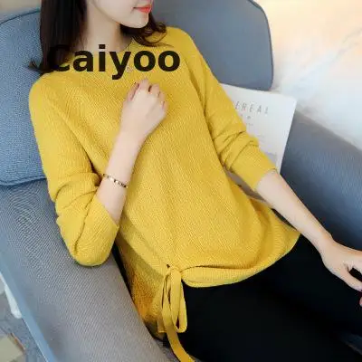 Feminino Real Jumper 2018 Autumn Winter New Knitted Sweater Female Head Section Short Sleeves Loose Korean Earl | Женская одежда