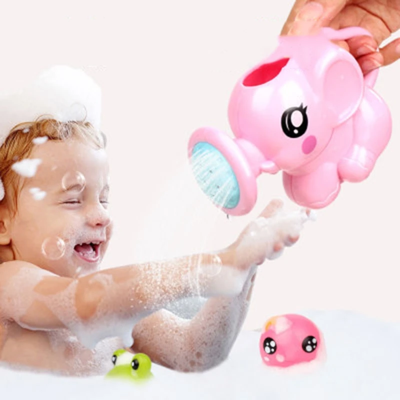 

Cute Small Elephant Watering Pot Baby Bath Toy Beach Play Water Sand Tool Toys
