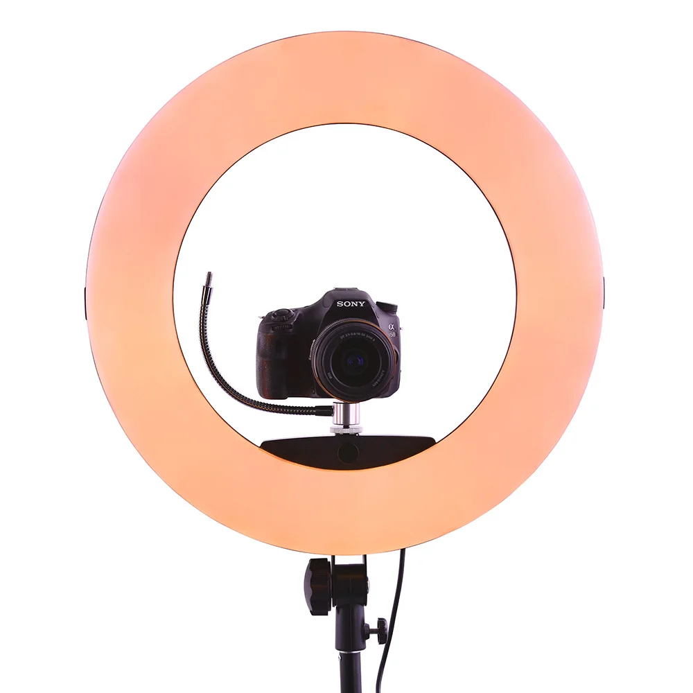 Fusitu FC-480 RGB светодиодный видео кольцо с фотографией светильник 96 Вт красочное кольцо лампа с штативом зеркало для DSLR камеры смартфонов Фотостудия