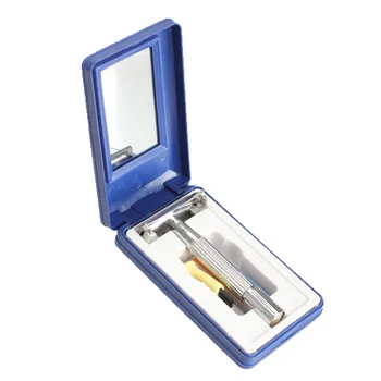 

Traditional Style Manual Men Safety Razor Double Edge Blade Hair Shaving Tool Gift HB88