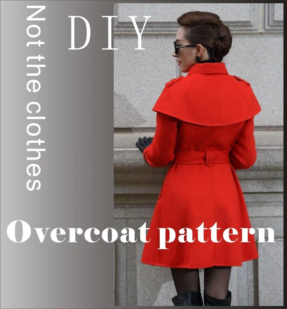 McCall Pattern Clothing DIY Overcoat Sewing Pattern Coat Sewing