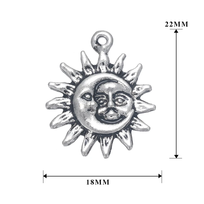 Подвесная Подвеска Sun & Moon 1 шт. ручная работа Gfit браслеты ожерелье сделай сам