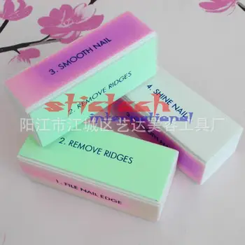 

by ems or dhl 1000pcs 4 Side Diamond Fancy Nail File Buffer Sanding Washable Manicure Tool, 1000pcs/lot + Free Shipping