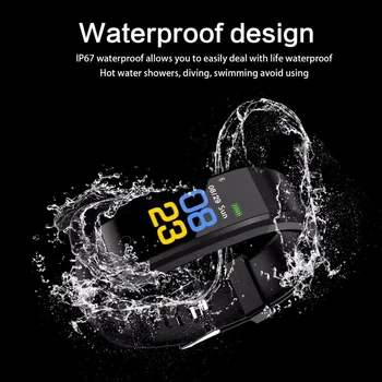 

Smart Bracelet Sedentary Reminder Fitness Sleeping Monitoring Bluetooth Watch -Drop