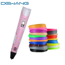 Dewang 3d Scribble Drawing Pen for Kids Diy Magic Printing Pens Best Christmas Birthday Gifts PLA ABS Filaments 3 D Pen Pluma sale dewang d7 1 75mm abs pla 3d printing pen doodle kids adult drawing diy filament modeling pencil