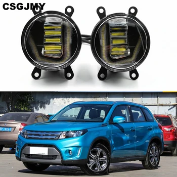 

3-IN-1 Functions LED DRL Daytime Running Light Car Projector Fog Lamp turn signal light For Suzuki Vitara 2015 2016 2017 2018