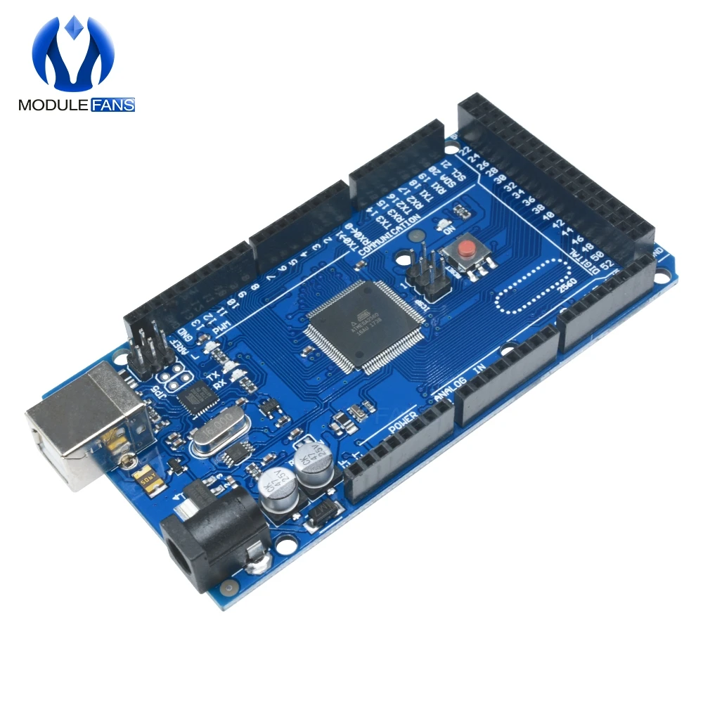 

MEGA2560 R3 ATMEGA16U2 ATMEGA2560 ATMEGA2560-16AU Board 5V MEGA 2560 Module Replace ATMega8U2