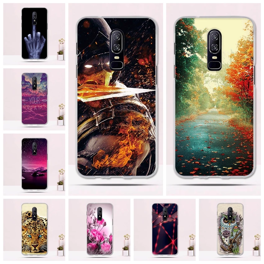 Cover for One plus 6 Case Oneplus Shockproof Transparent Silicone TPU Bumper Fundas Phone For | Мобильные телефоны и
