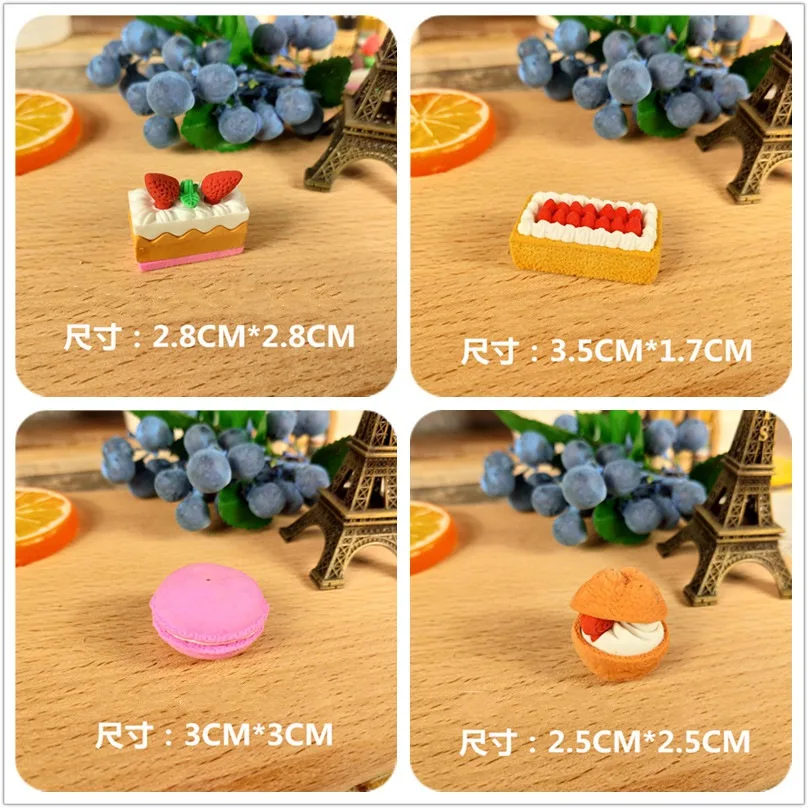 Borrachas para Lápis Kawaii Borracha Bonito Criativo Bolo Sorvete Quebra-cabeça Escola Estacionária Crianças Presente Frete Grátis 60 Pçs 5 sorvete quebra-cabeça borrachas para lápis escola estacionária
