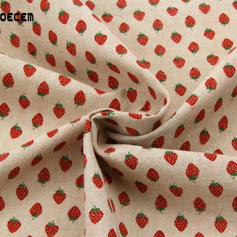 Starberry хлопок и лен с принтом ткань для лоскутной стеганой ткани диван скатерти