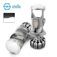Stella H4 fascio anabbagliante/alta fascio fari a led lente del proiettore per auto/moto 12 V 72 W 8000LM 5500 K HA CONDOTTO LA luce lampadine/lampade per auto