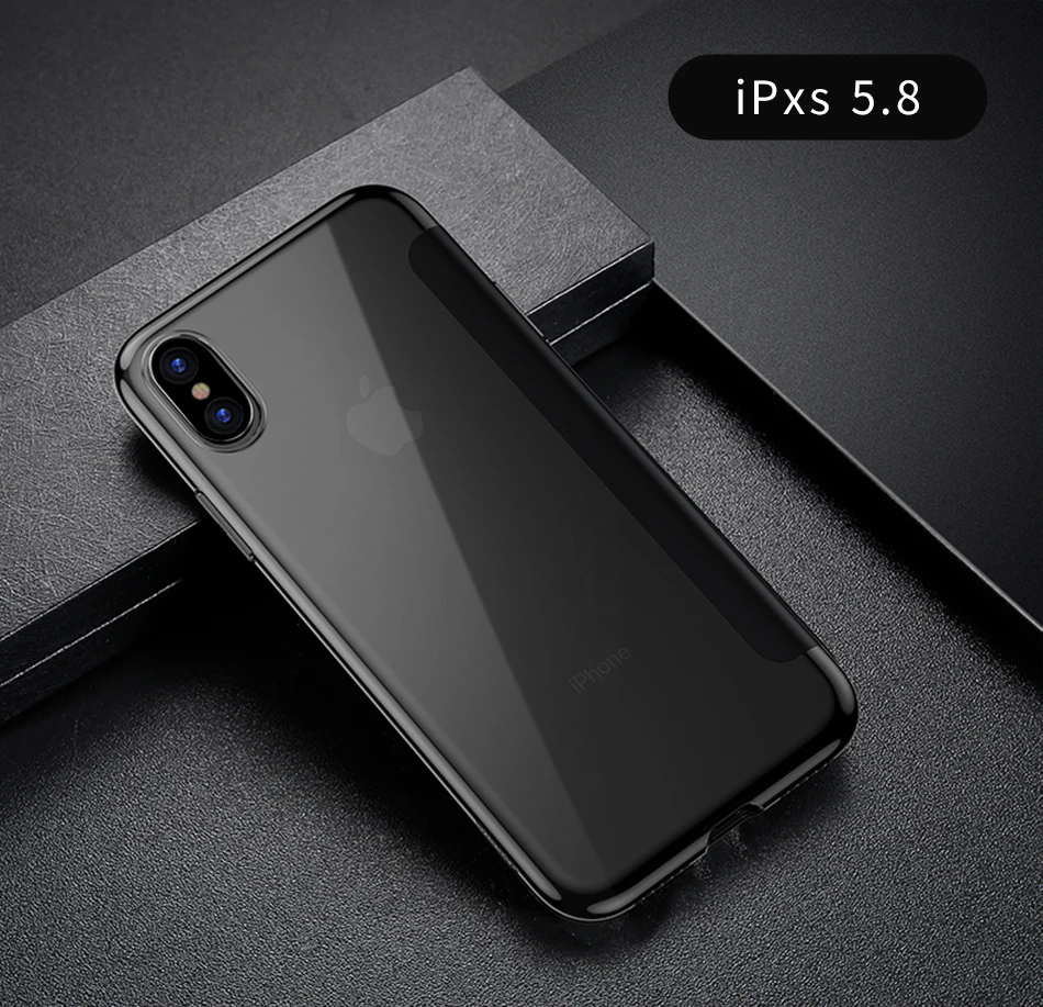 Baseus Роскошный чехол-книжка для iPhone XS Max XR X, Полностью Защитный чехол из закаленного стекла для iPhone 6,5 XR 6,1 Capinhas Funda