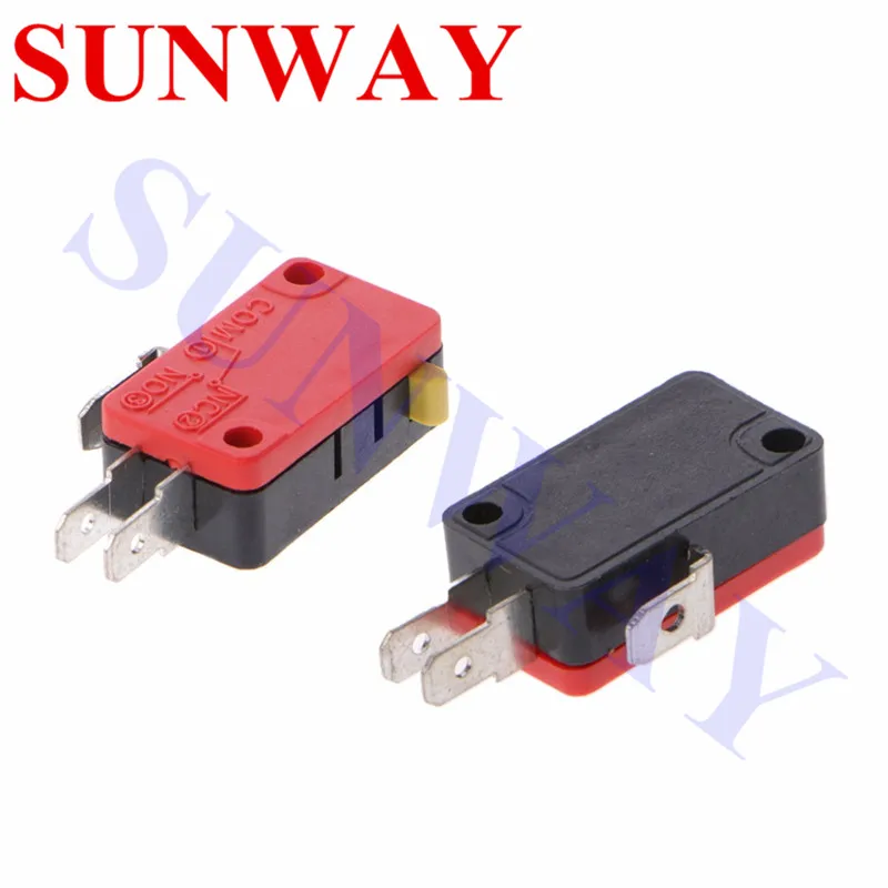 20Pcs/Lot Three terminal Microswitch for Push Button Red microswitches ...