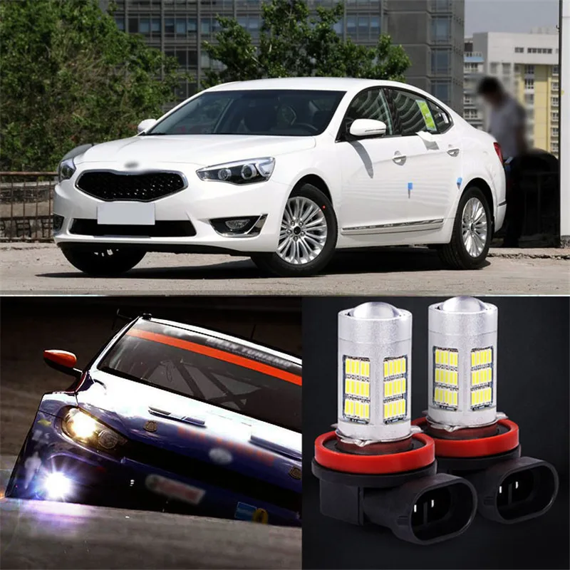 Ownsun 2pcs 72 Smd Type H11 Light Bulbs Led Fog Lamp For Kia