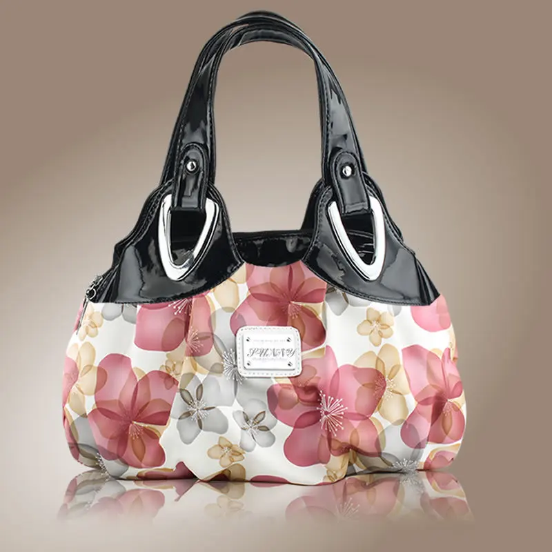 Bolsos de hombro de mujer de moda con estampado de flores bolso de mensajero de mujer 2019 diseñador de marca de lujo de cuero de alta calidad bolso de mujer