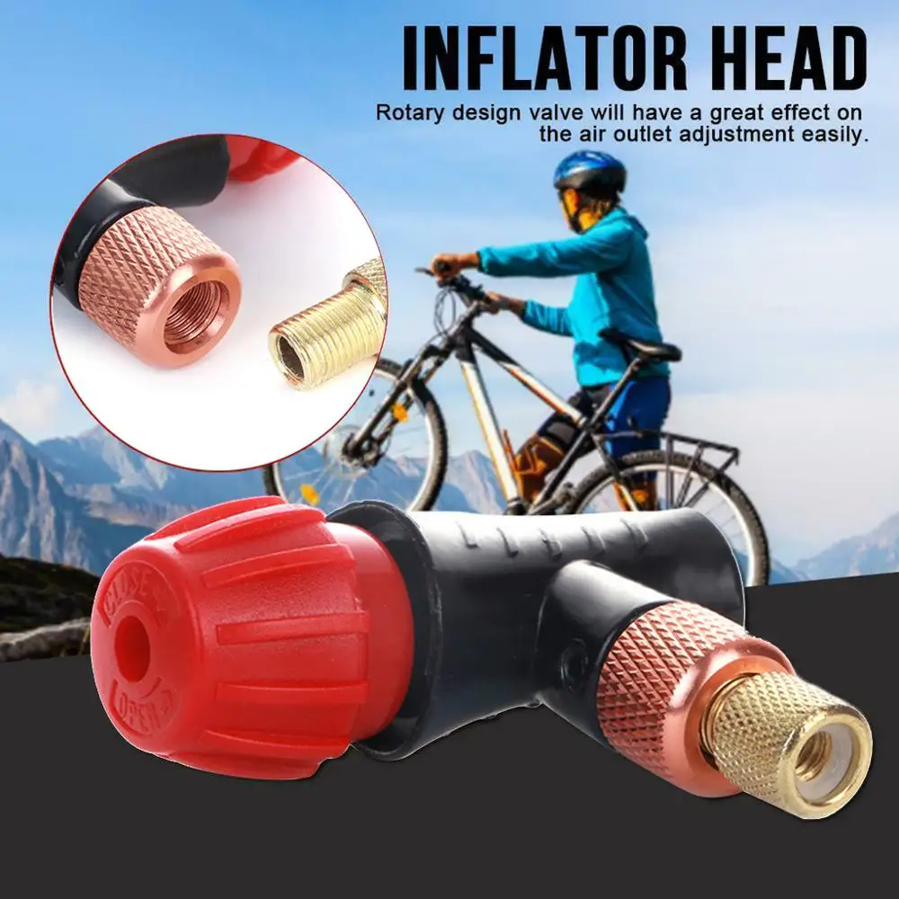 

Portable Thickened Bicycle Fast Inflation Head Mountain Bike Pumping Bottle Head universal Air Inflator Accessories 35#