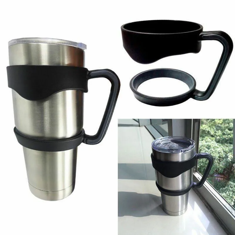 WHISM Portable Water Cup Holder Plastic Universal Cups Handle Non slip Tumbler Handle Coffee