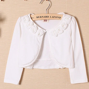 white shrug sweater