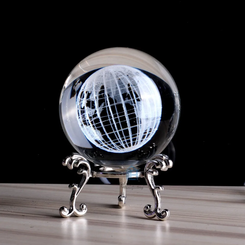 Buy 60mm Crystal Ball The Earth Of 3D Laser Engraved 2