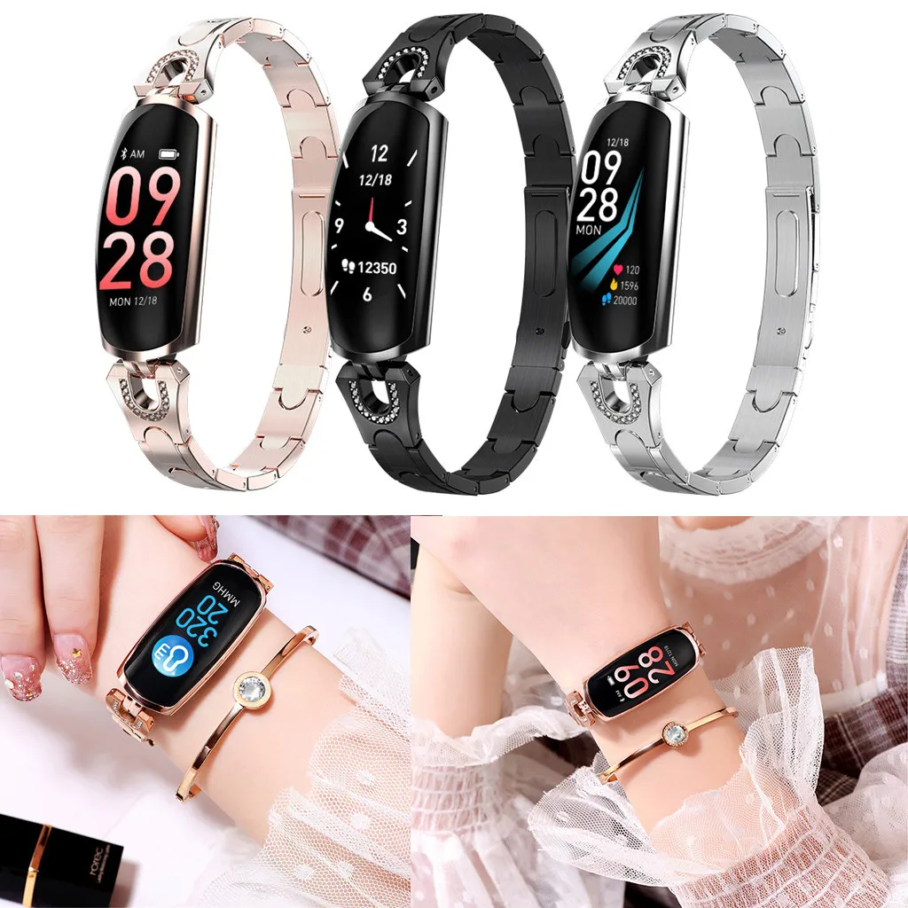 

Women Smart Watch Bracelet Heart Rate Monitor Blood Pressure Fitness Heart rate monitoring Sleep monitoring Blood pressure